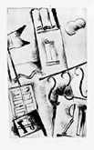 ALBERTO MANFREDI, The roof-terrace, drypoint
